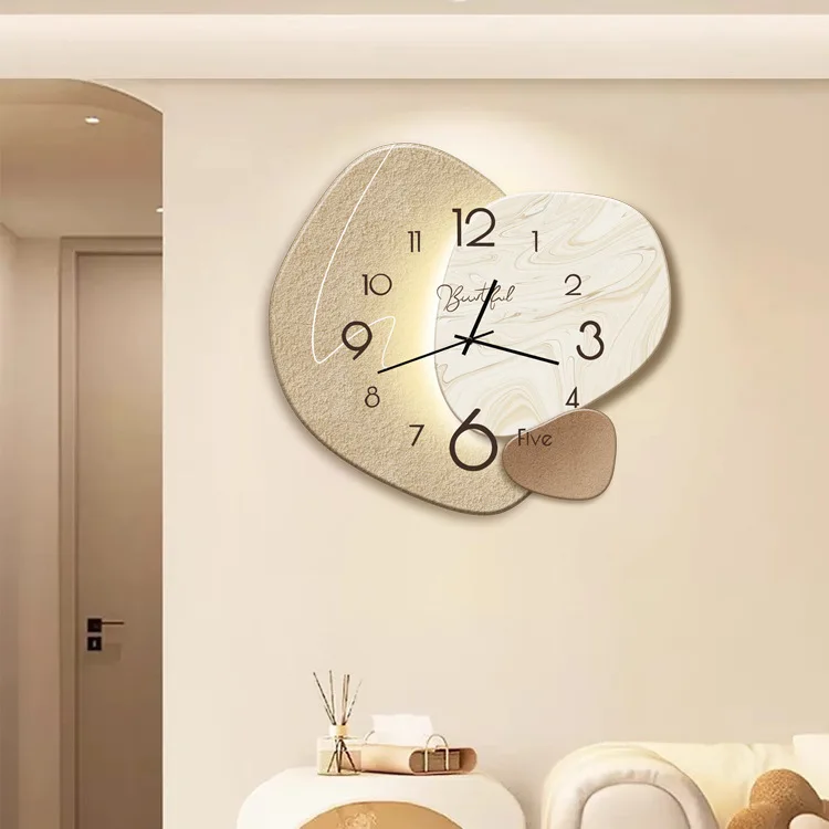 Decorative Wall Clock Modern Design 12-Inch Silent Quartz