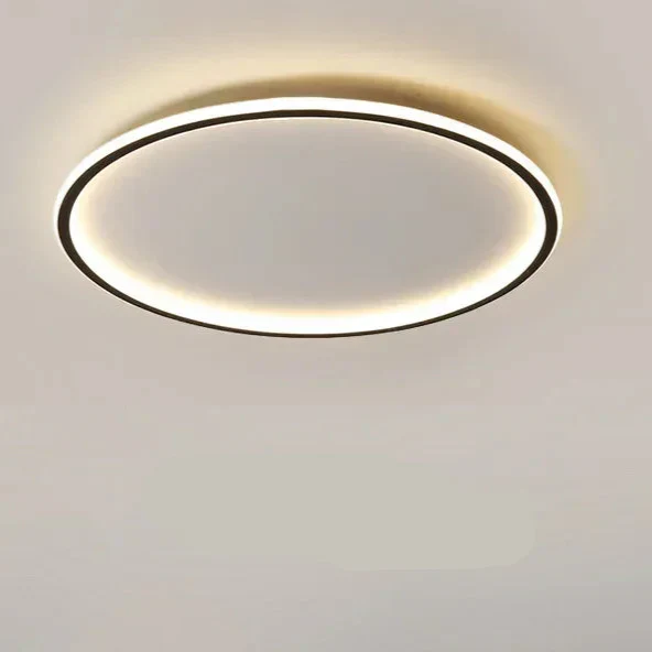 Modern Scandinavian LED Ceiling Light - Minimalist Round Flush Mount Fixture