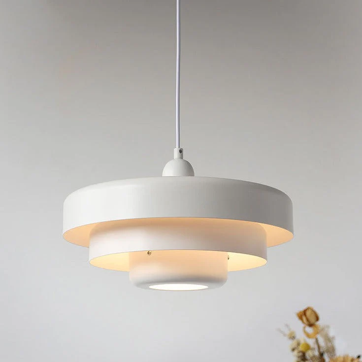 Mid-Century Modern Multi-Layered Pendant Light with Retro Charm