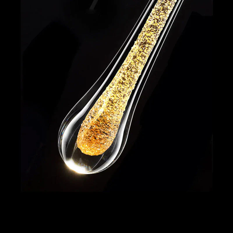 Teardrop Glass Wall Light �?Elegant Minimalist Pendant Lamp with Warm LED Glow
