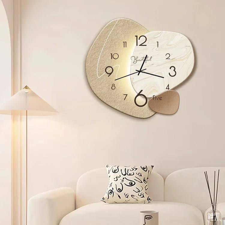 Decorative Wall Clock Modern Design 12-Inch Silent Quartz