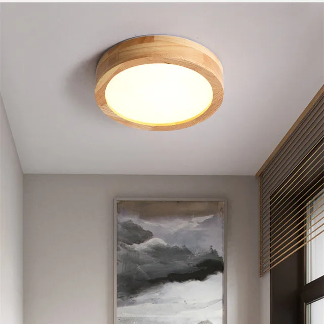 Scandinavian Wooden Ceiling Light - Modern Minimalist Design by NordicLuxe