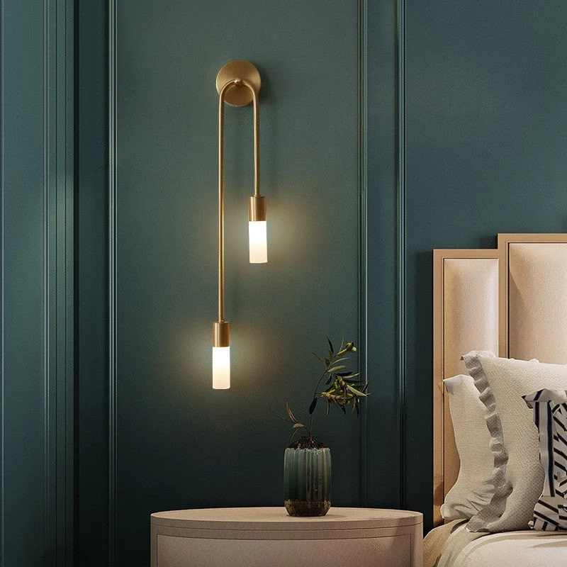 Contemporary Dual-Glow LED Wall Sconce with Sleek Twin-Scoop Design