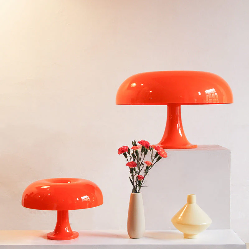 Minimalist Nordic Mushroom Table Lamp with LED and Dimmer Function
