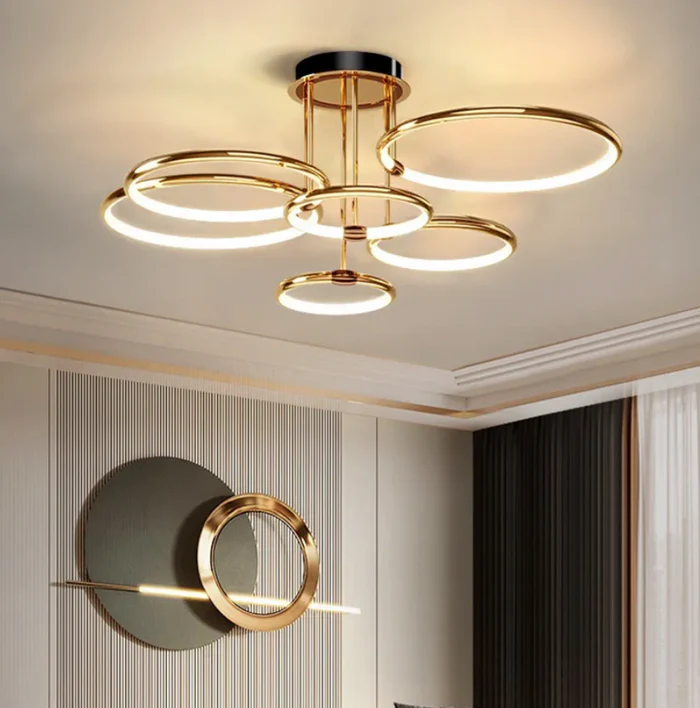 Modern LED Ceiling Light with Adjustable Brightness - Elegant Minimalist Design
