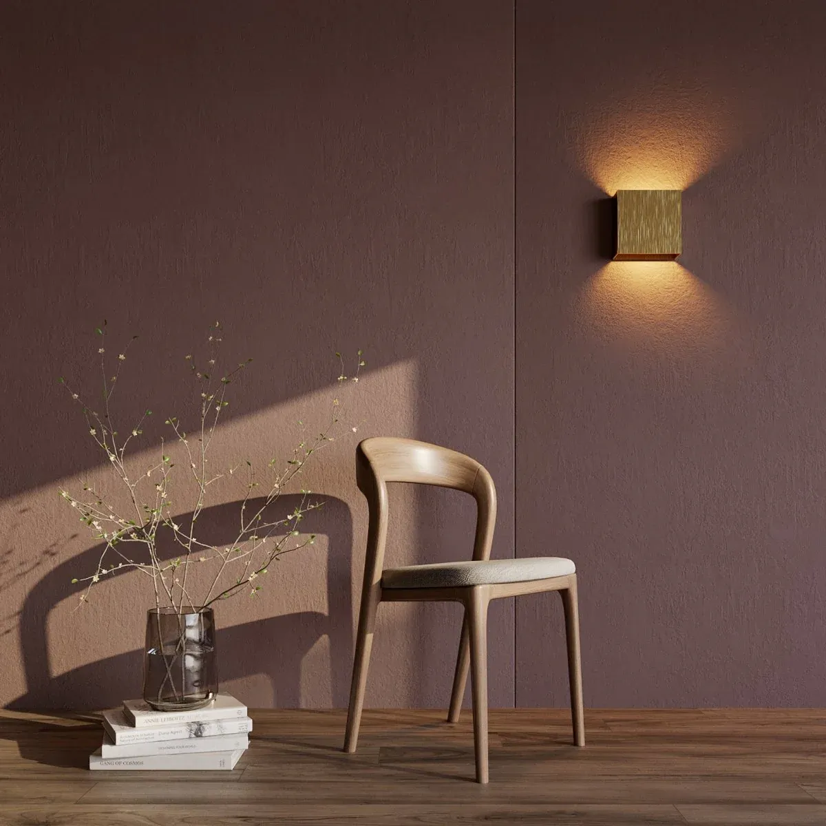 Minimalist Square Wall Lamp �C Modern Aluminum & Iron Light Fixture