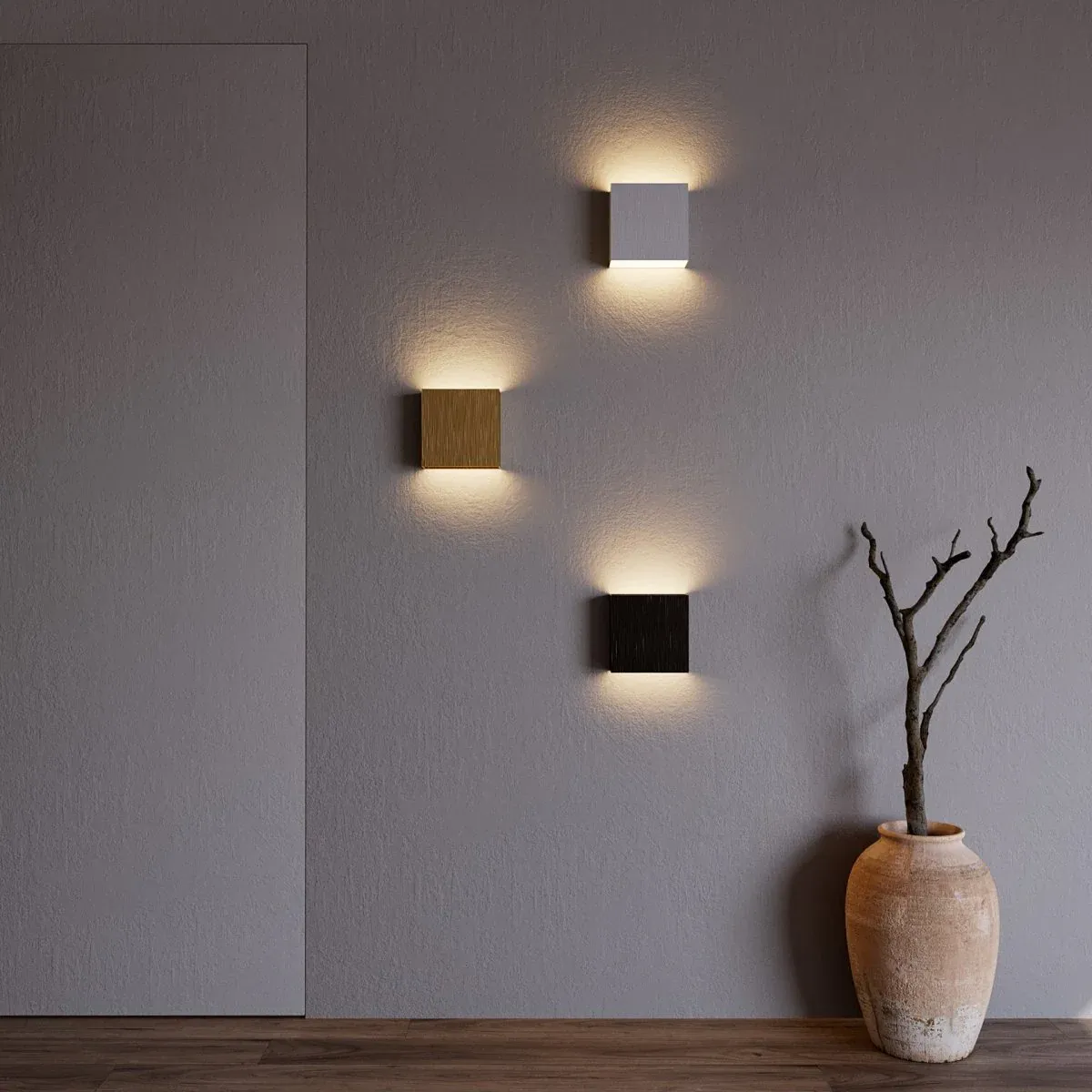 Minimalist Square Wall Lamp �C Modern Aluminum & Iron Light Fixture