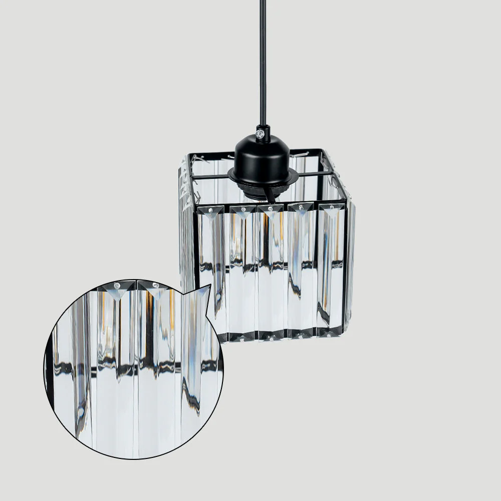 Modern Multi-Light Glass Pendant Light �C Sleek Geometric Design for Kitchen or Dining Room