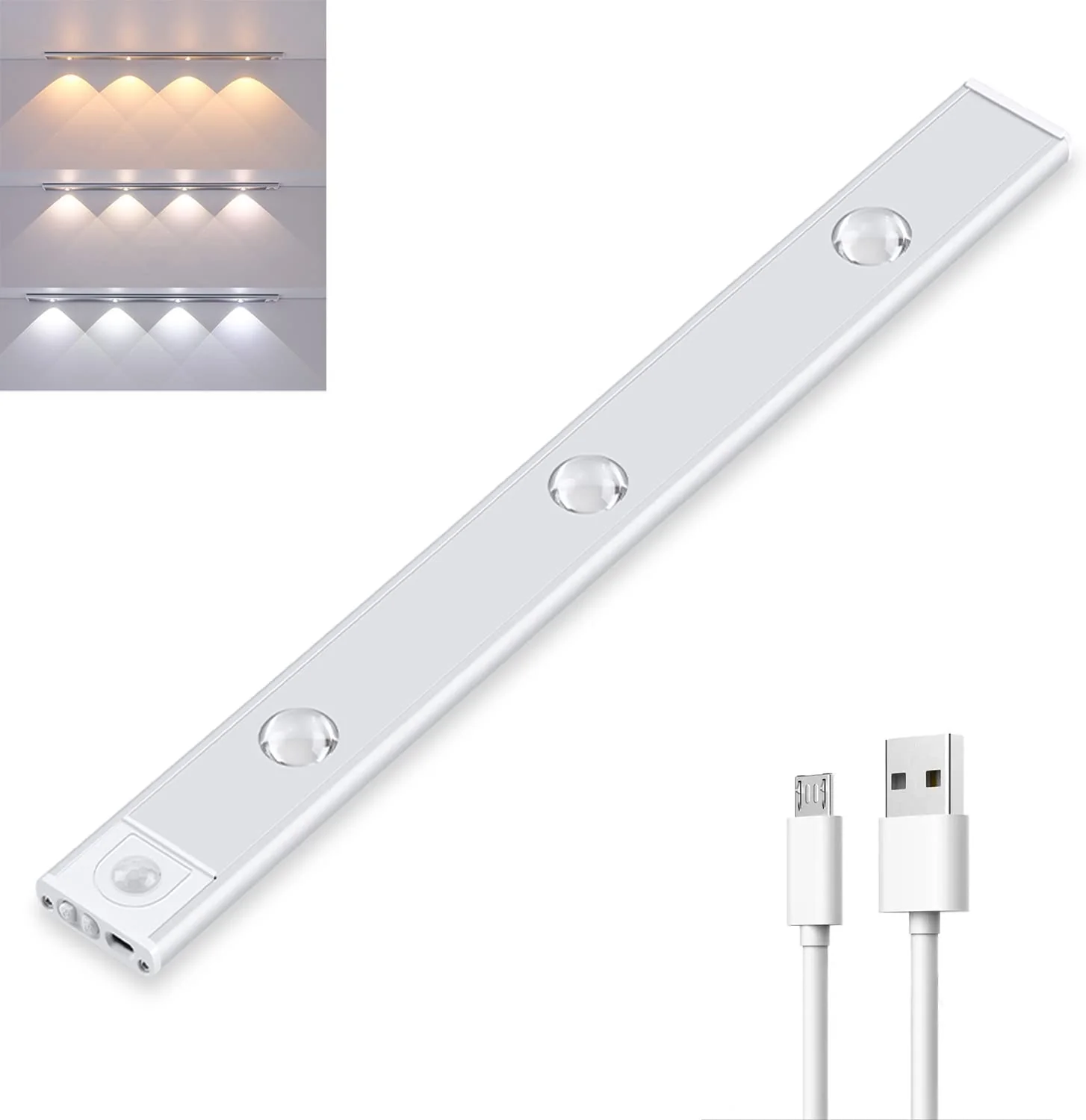 Wireless LED Motion Sensor Light Bar �C Rechargeable, Dimmable, Under Cabinet Fixture