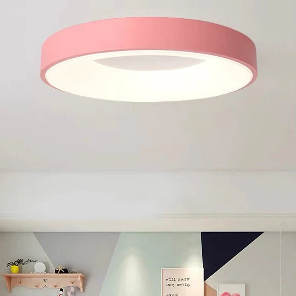 Modern Minimalist LED Ceiling Light �C Round Flush Mount with Acrylic Diffuser, 240V