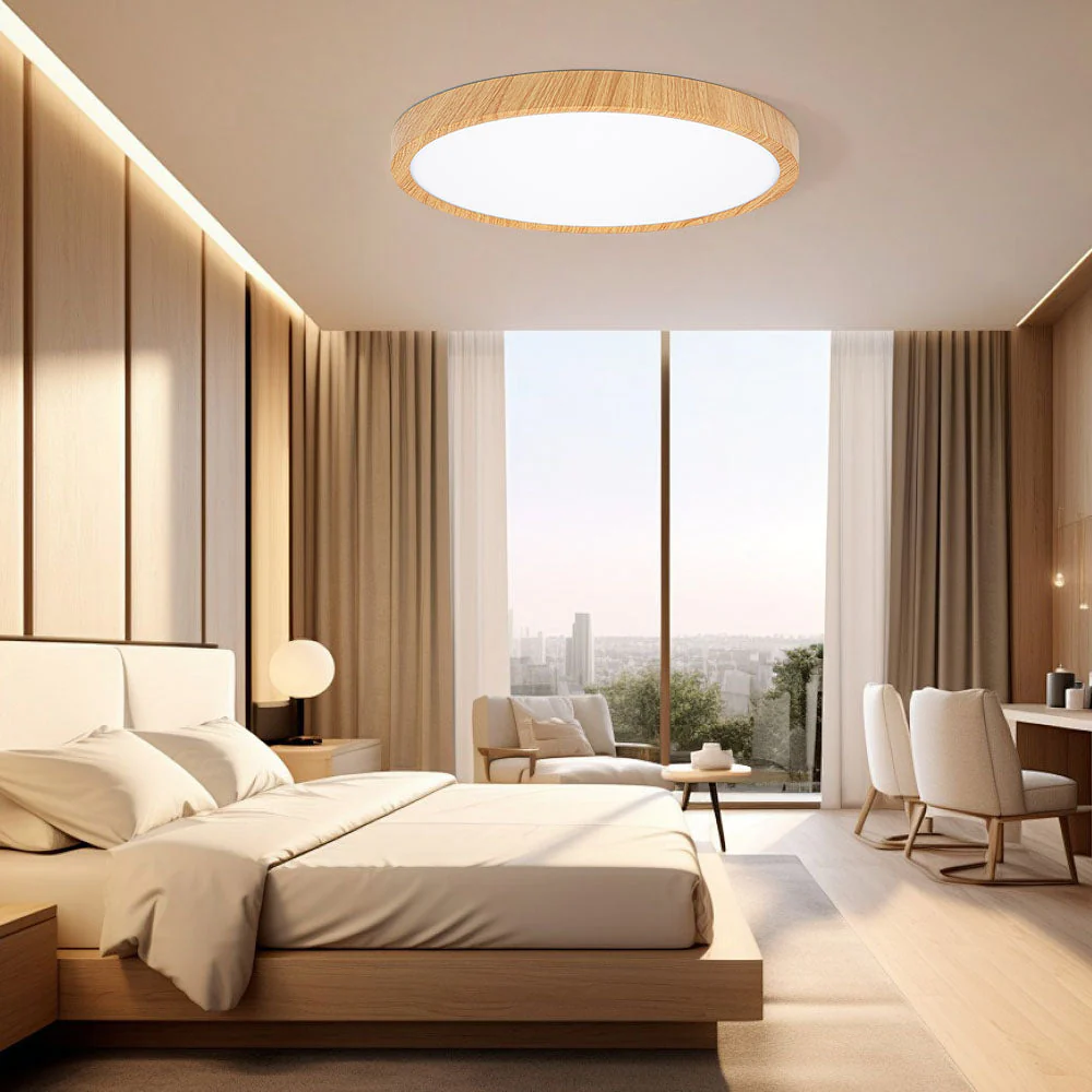 Modern Flush Mount LED Ceiling Light �?Minimalist Acrylic Round Fixture