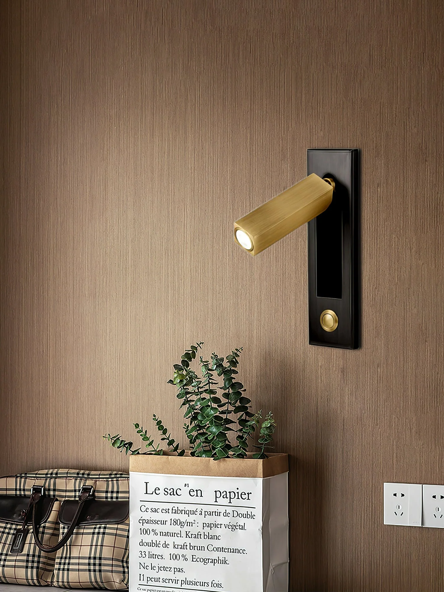 Modern Recessed Wall Light �C Adjustable LED Bedside Reading Lamp, Minimalist Design