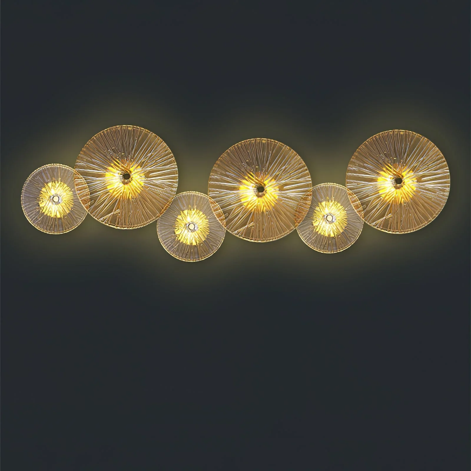 Modern Lotus Flower Wall Light �C Sculptural LED Sconce in Aluminium and Glass