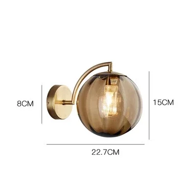 Modern Glass Wall Light �C Elegant Ribbed Shade Sconce with Brushed Metal Arm