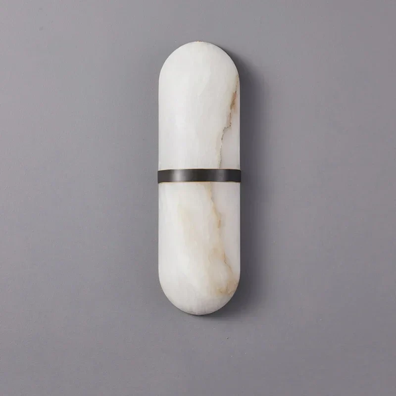 Scandinavian Wall Sconce with Marble Finish �C Modern LED Accent Lighting