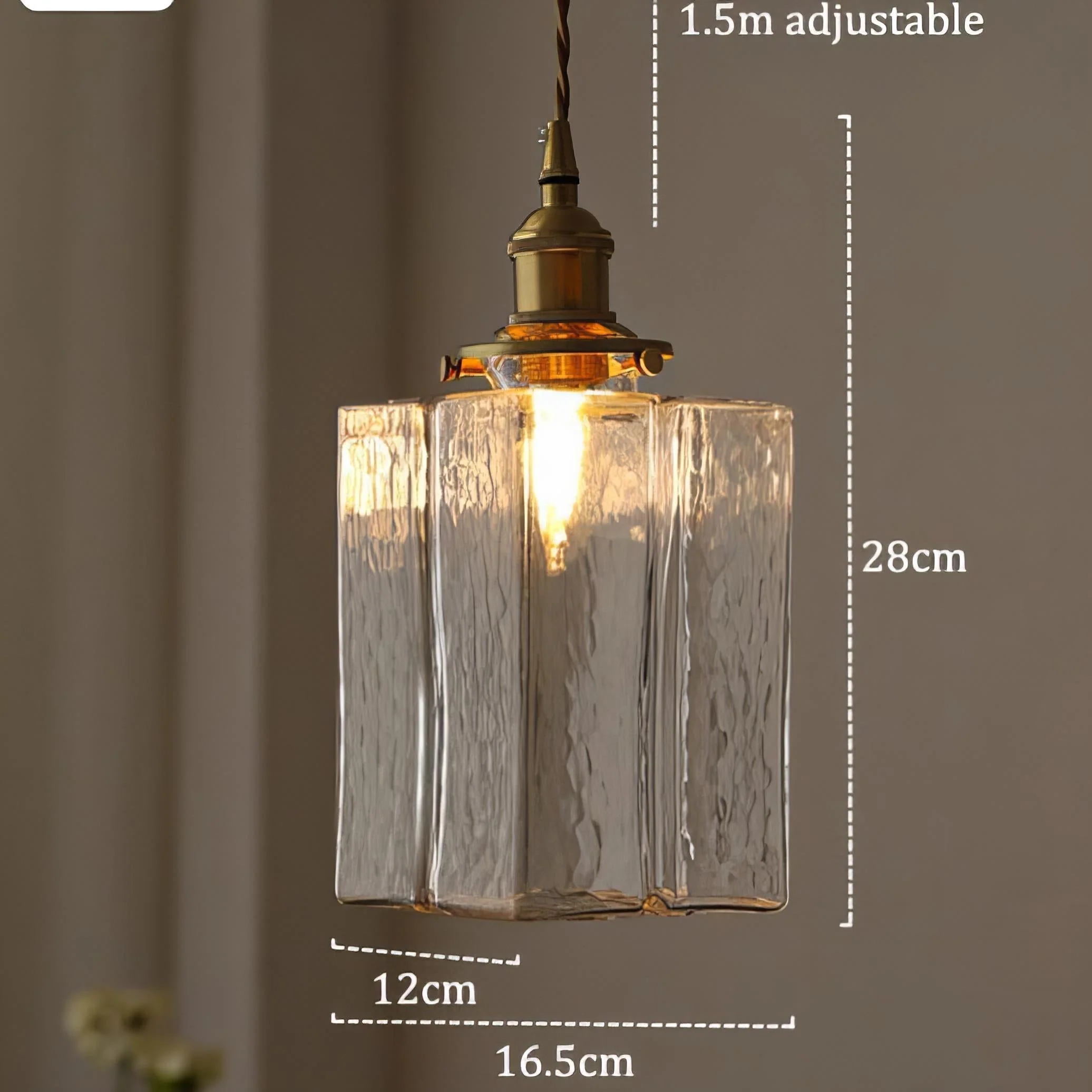 Modern Retro Cluster Pendant Light with Textured Glass and Gold Accents
