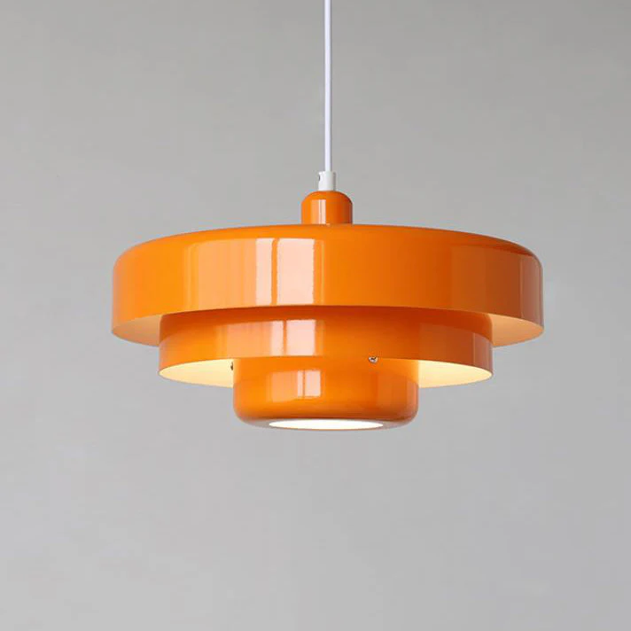 Mid-Century Modern Multi-Layered Pendant Light with Retro Charm