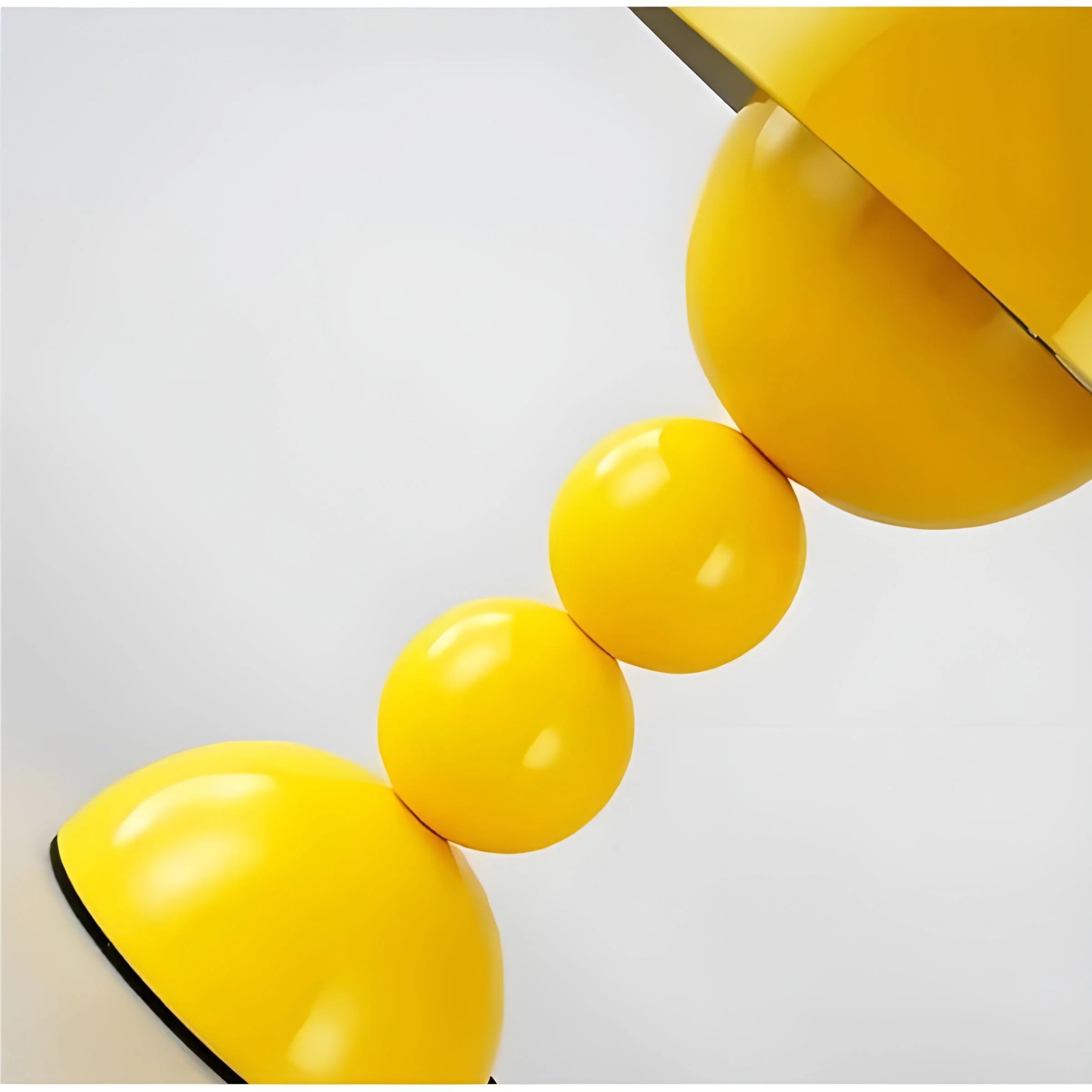 Scandinavian Design Table Lamp with Dimmable LED and Glossy Finish