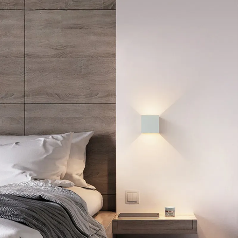 Modern Wall Light with Motion Sensor �C Cube LED Sconce for Hallways & Stairs