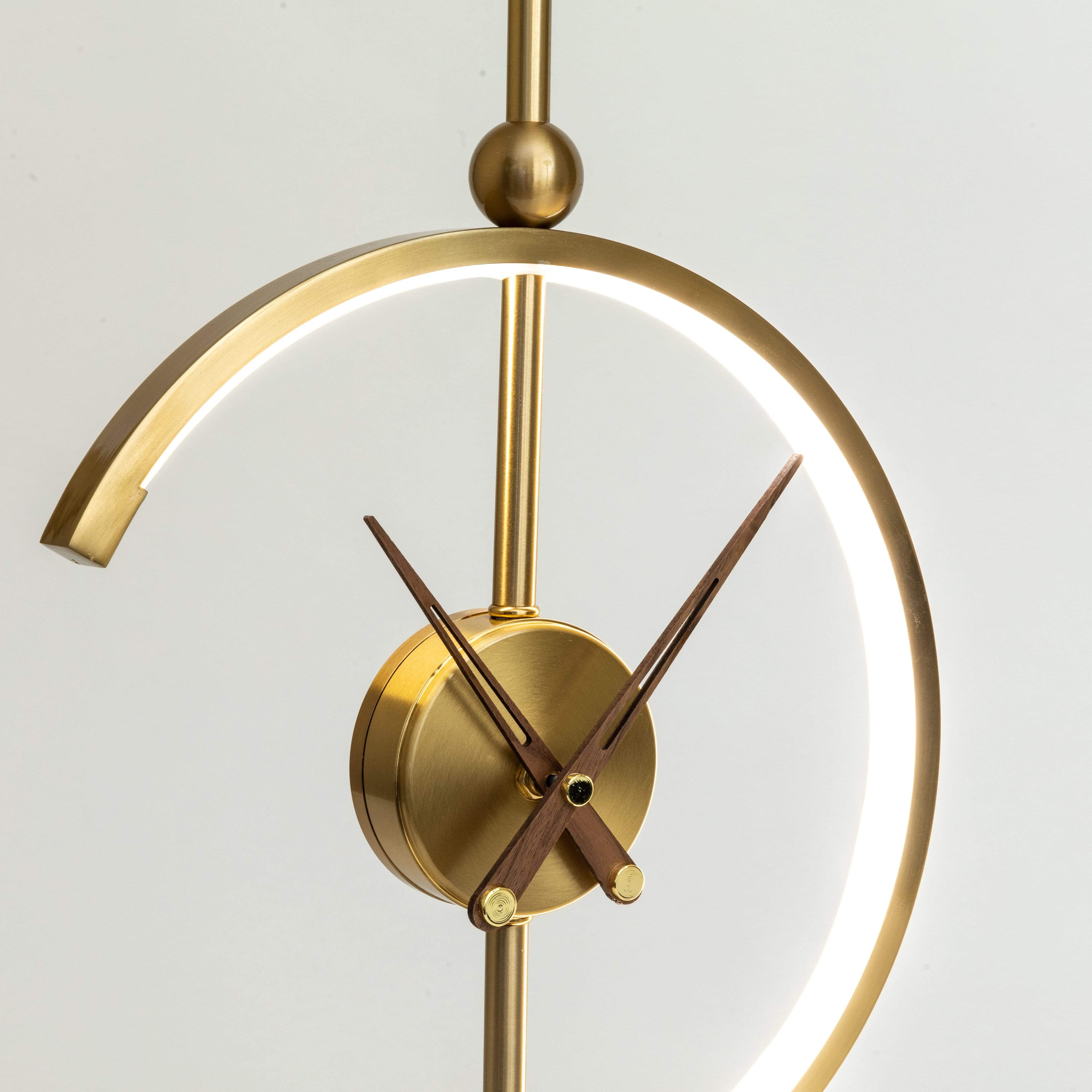 Modern Decorative Table Lamp with Clock & Wireless Charging Station