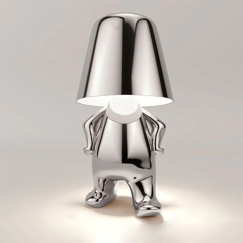 Modern Sculptural Table Lamp �C Whimsical Design with Rechargeable Battery