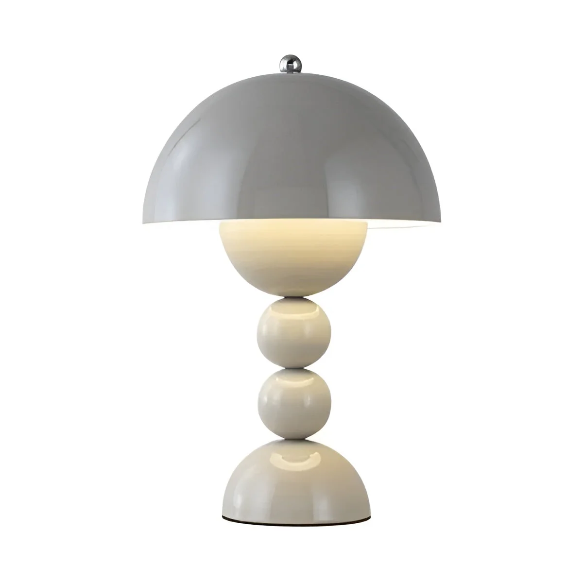 Scandinavian Design Table Lamp with Dimmable LED and Glossy Finish