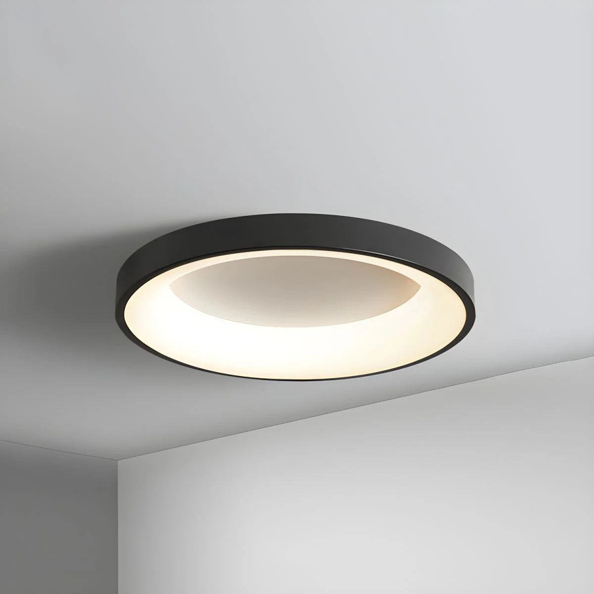 Modern Minimalist LED Ceiling Light �C Round Flush Mount with Acrylic Diffuser, 240V