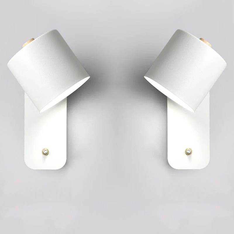 Modern Cylinder Wall Sconce with Switch - Minimalist LED Light Fixture