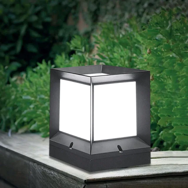 Modern Minimalist Outdoor Cube Lamp �C Durable Aluminum Garden Light Fixture