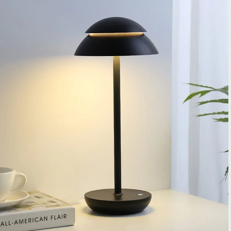 Cordless Dimmable Modern Dome Table Lamp with Long Battery Life