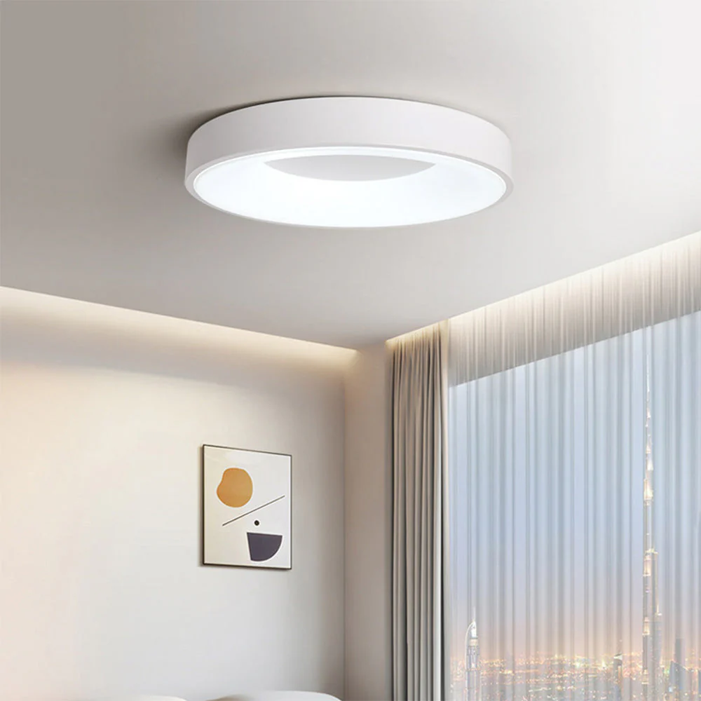 Modern Minimalist LED Ceiling Light �C Round Flush Mount with Acrylic Diffuser, 240V