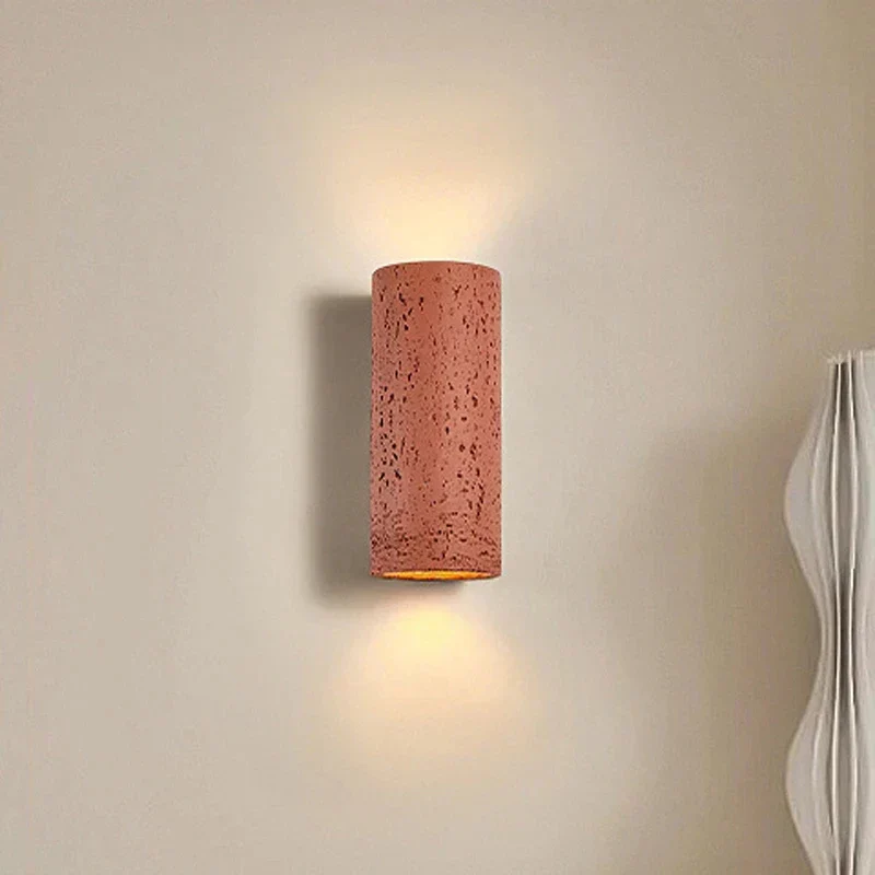 Industrial Wall Sconce with Cement Finish �C Minimalist LED Wall Light for Modern Interiors
