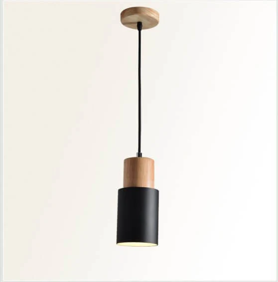 Minimalist LED Pendant Light - Nordic Style, Adjustable Aluminum Cylinder