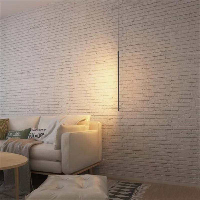 Modern Minimalist LED Pendant Light �C Sleek Linear Ceiling Fixture for Living & Bedroom