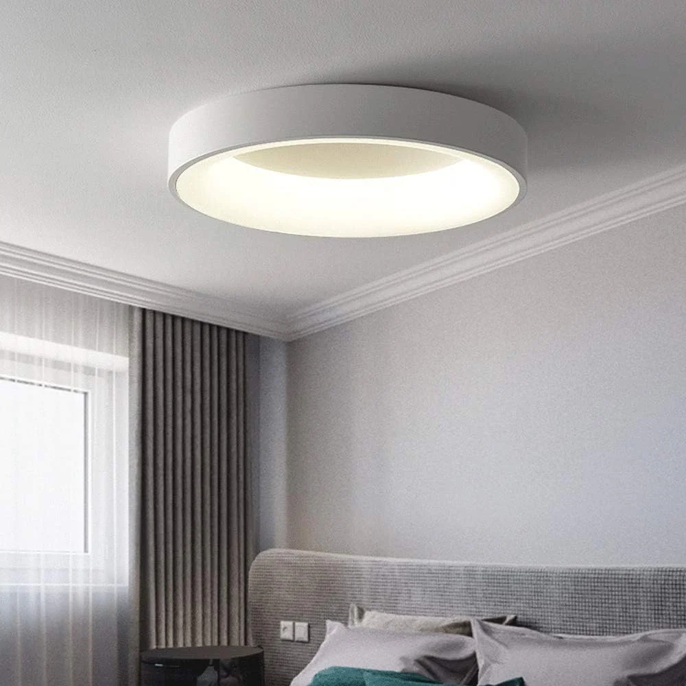 Modern Minimalist LED Ceiling Light �C Round Flush Mount with Acrylic Diffuser, 240V