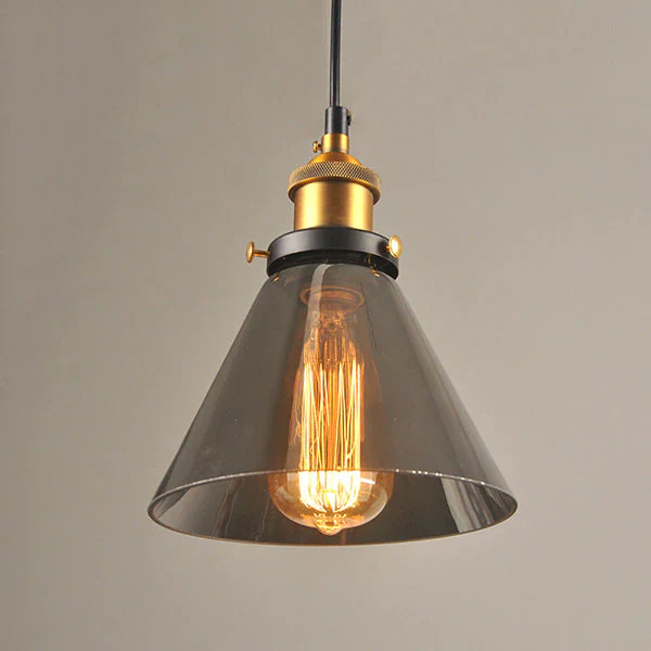 Industrial Chic Crystal Pendant Light - Vincent Luxury Hanging Lamp