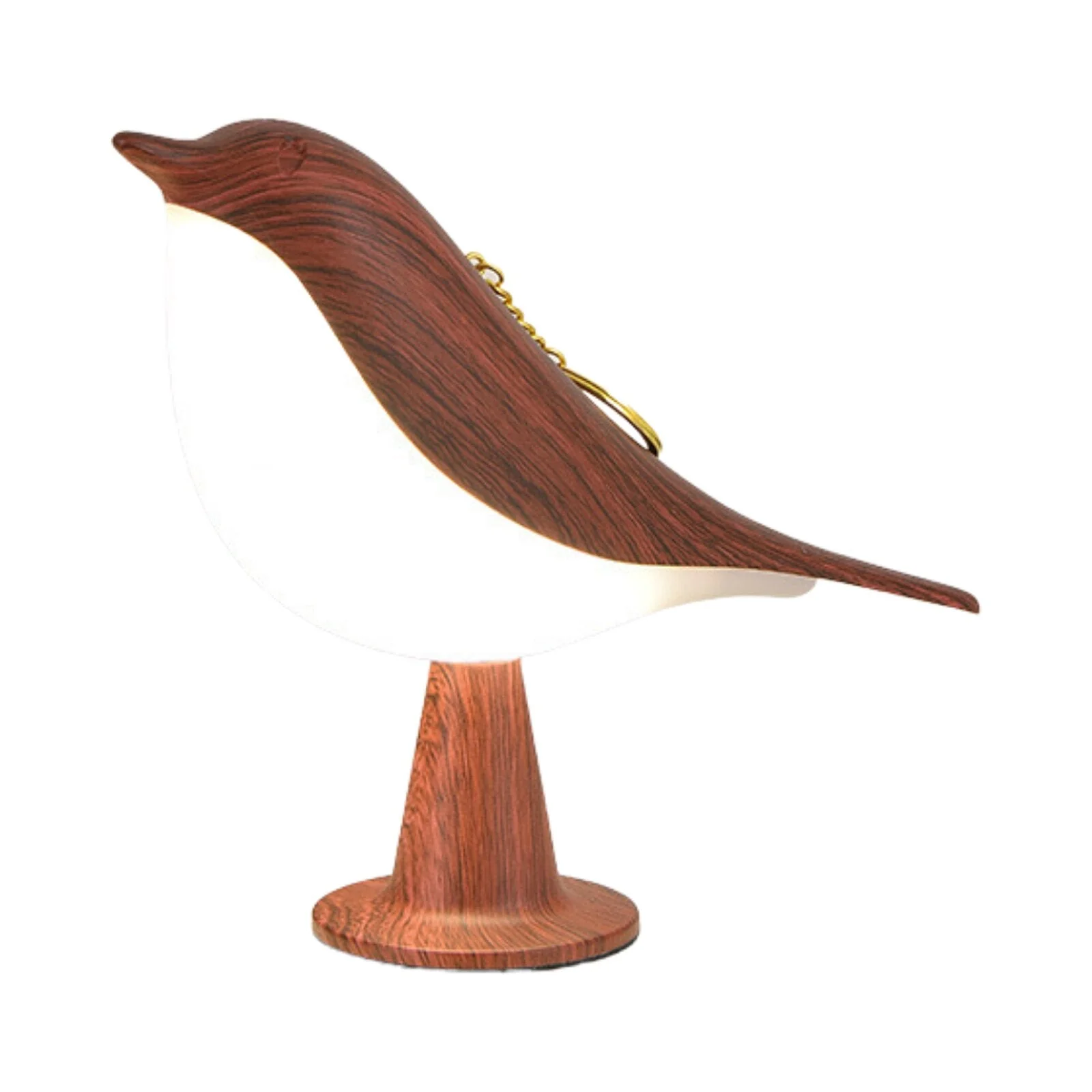 Whimsical Bird-Shaped Table Lamp - Modern LED Light with Natural Design