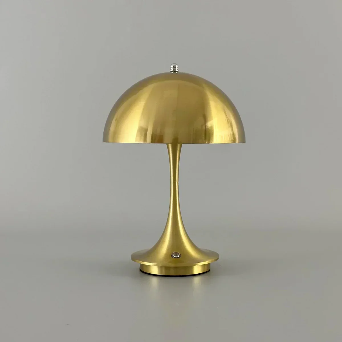 Mid-Century Modern Wireless Dimmable LED Table Lamp with Dome Shade