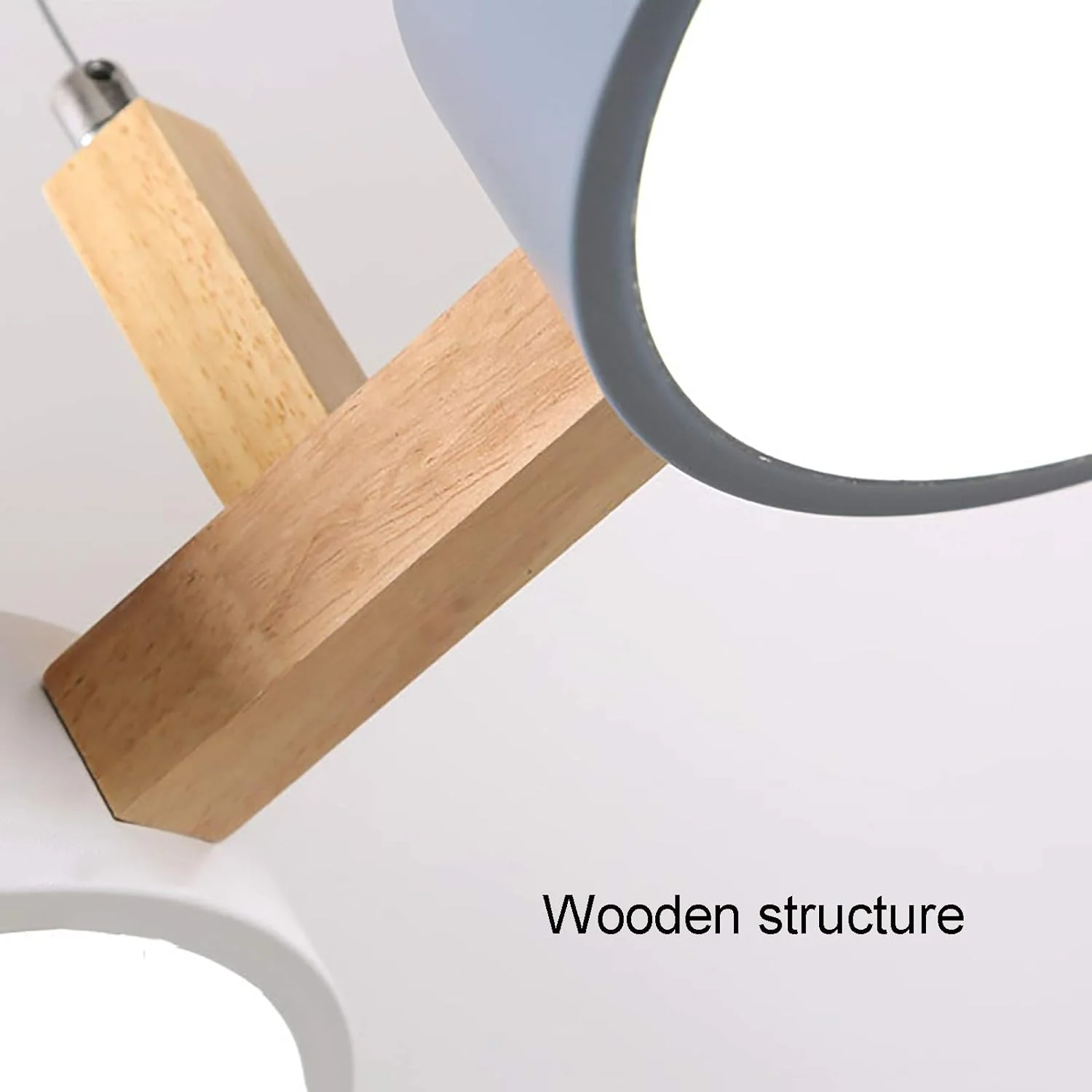 Modern Nordic Triple Cylinder Pendant Light with Wood Accent �C LED, 77cm Ceiling Fixture
