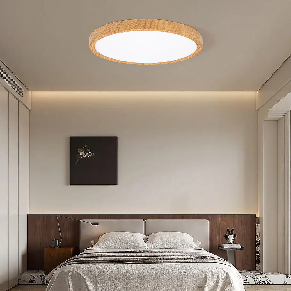 Modern Flush Mount LED Ceiling Light �?Minimalist Acrylic Round Fixture
