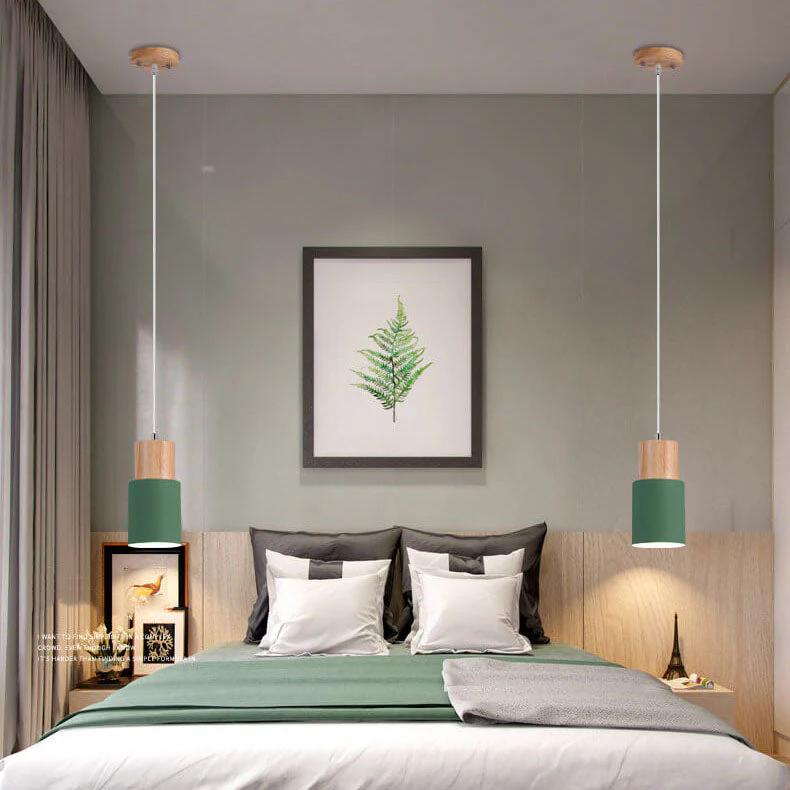 Minimalist LED Pendant Light - Nordic Style, Adjustable Aluminum Cylinder
