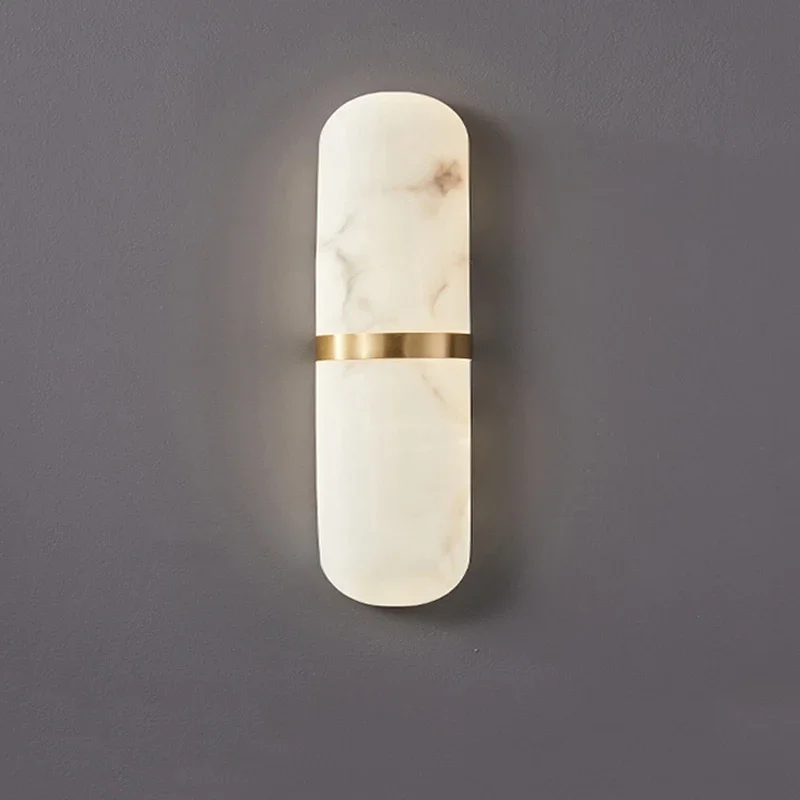 Scandinavian Wall Sconce with Marble Finish �C Modern LED Accent Lighting