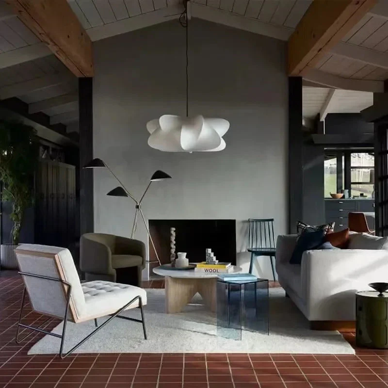 Wabi Sabi Silk Pendant Light �C Organic Sculptural Ceiling Lamp for Serene Spaces