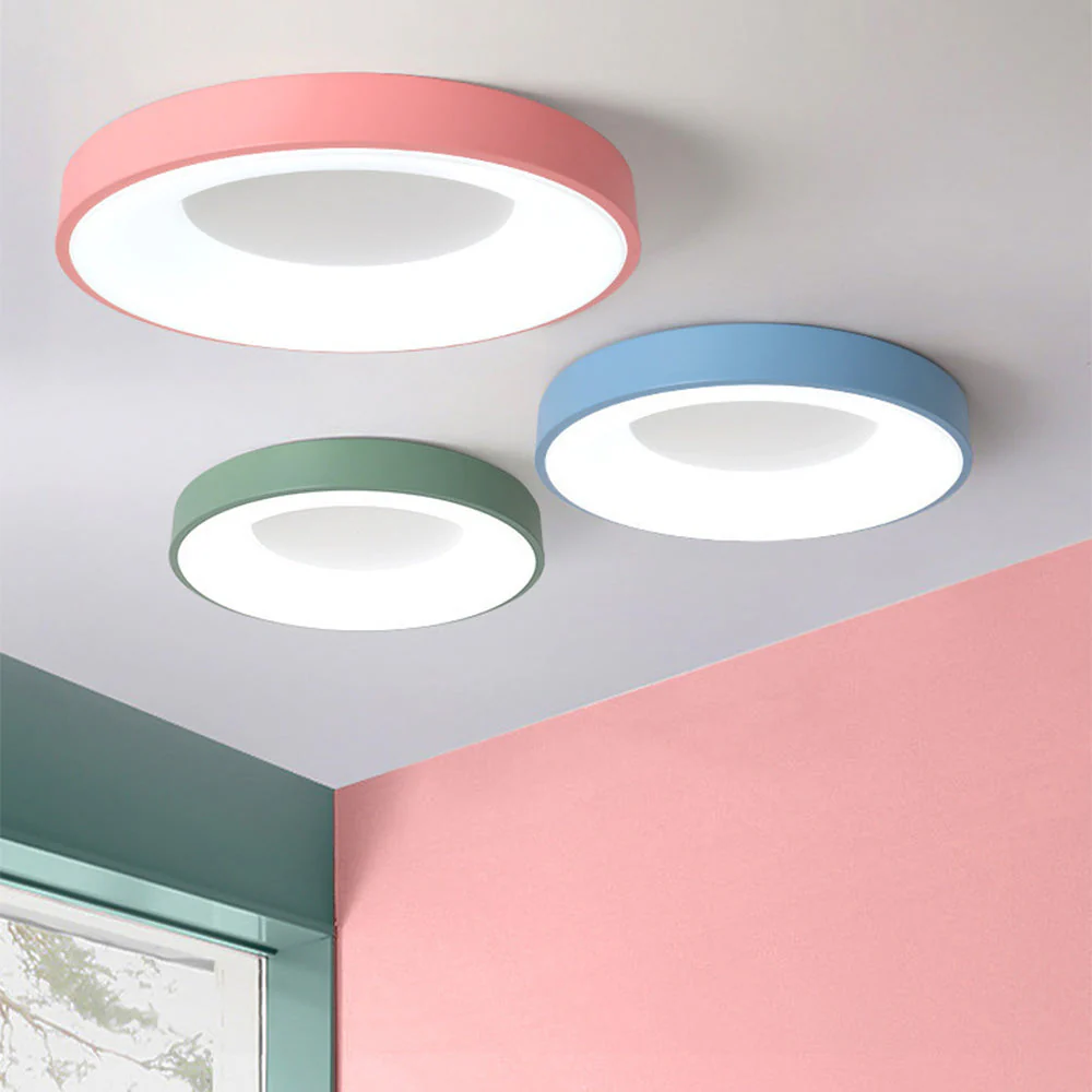 Modern Minimalist LED Ceiling Light �C Round Flush Mount with Acrylic Diffuser, 240V