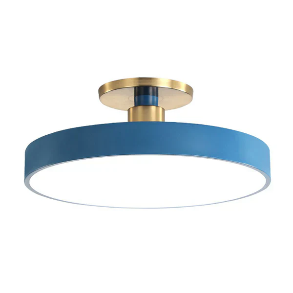 Modern Minimalist Semi-Flush Mount Ceiling Light with LED and Acrylic Design