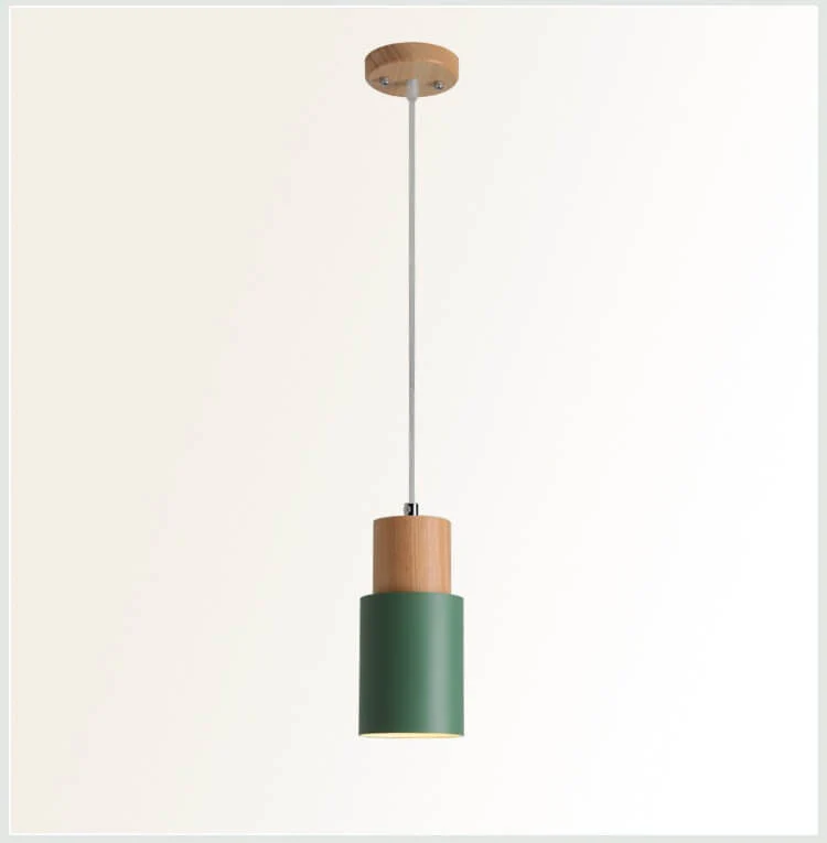 Minimalist LED Pendant Light - Nordic Style, Adjustable Aluminum Cylinder