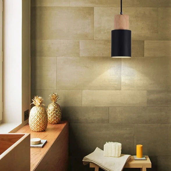 Minimalist LED Pendant Light - Nordic Style, Adjustable Aluminum Cylinder