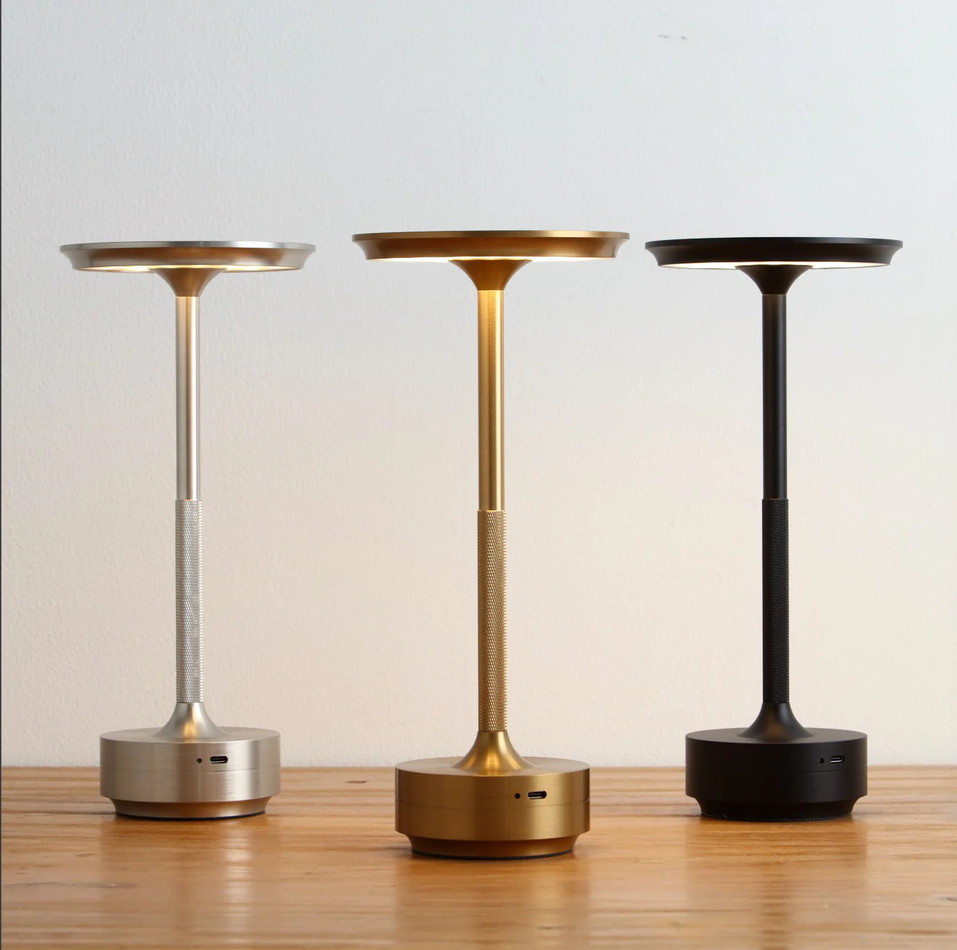 Wireless LED Table Lamp - Minimalist Design, USB Rechargeable, IP44 Waterproof