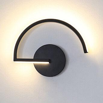 Modern Curved Aluminium LED Wall Light �C Minimalist Contemporary Sconce