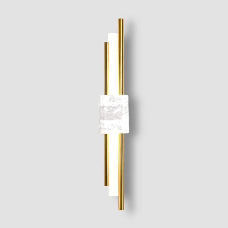 Modern Marble Wall Sconce �C Luxury LED Wall Light in Geometric Minimalist Design